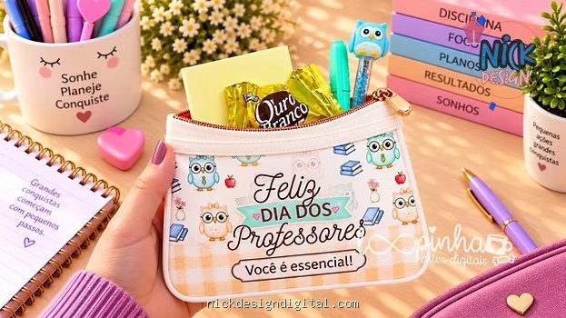 Estojo envelope - Dia dos Professores 2026 - Imagem 1