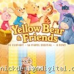 Yellow Bear & Friends • Winnie Pooh - Kit Digital