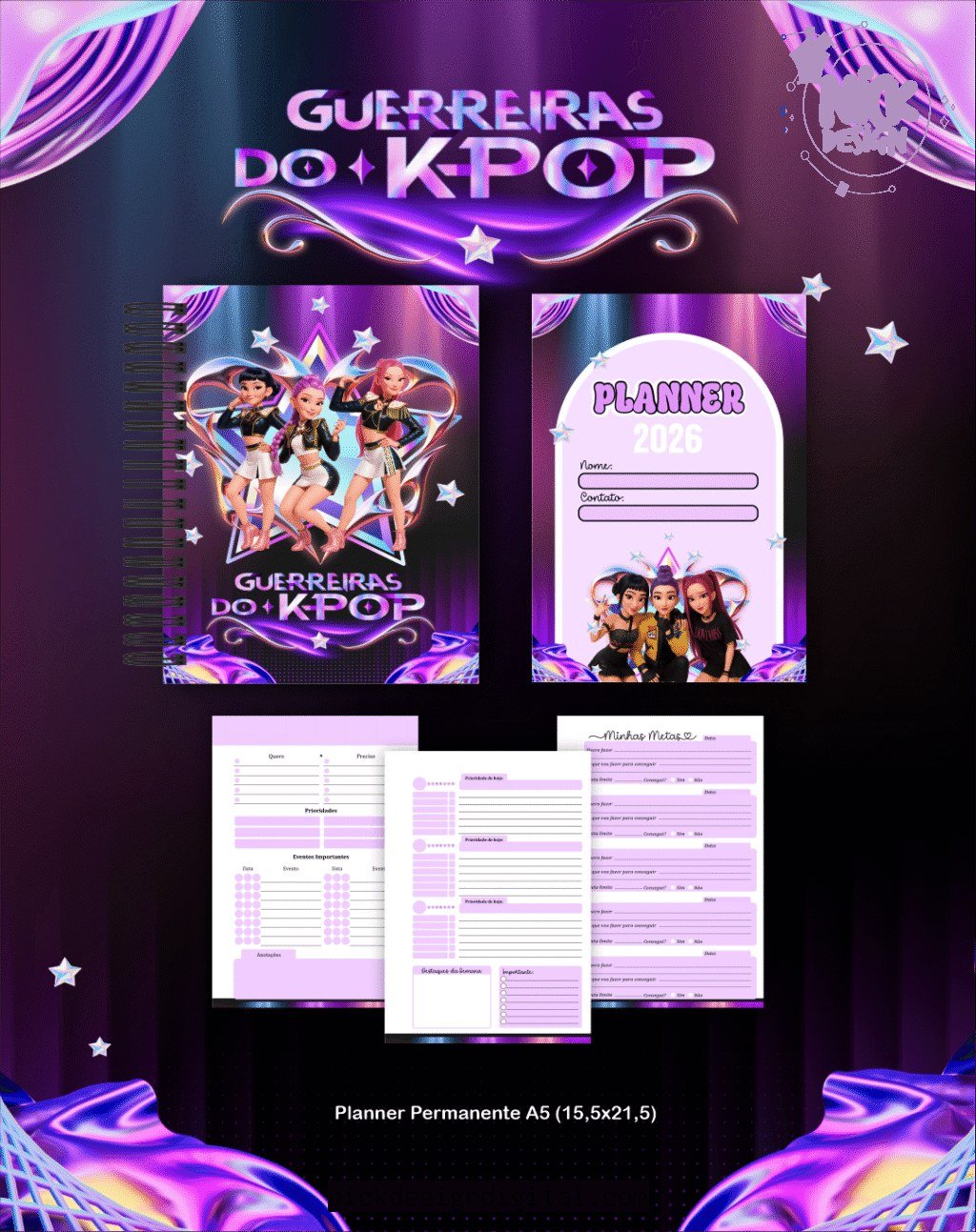 BOX Guerreiras do K-Pop - Escolar 2026 (Pamella) - Imagem 5