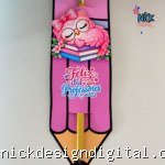 Card lápis corujinha rosa dia dos professores