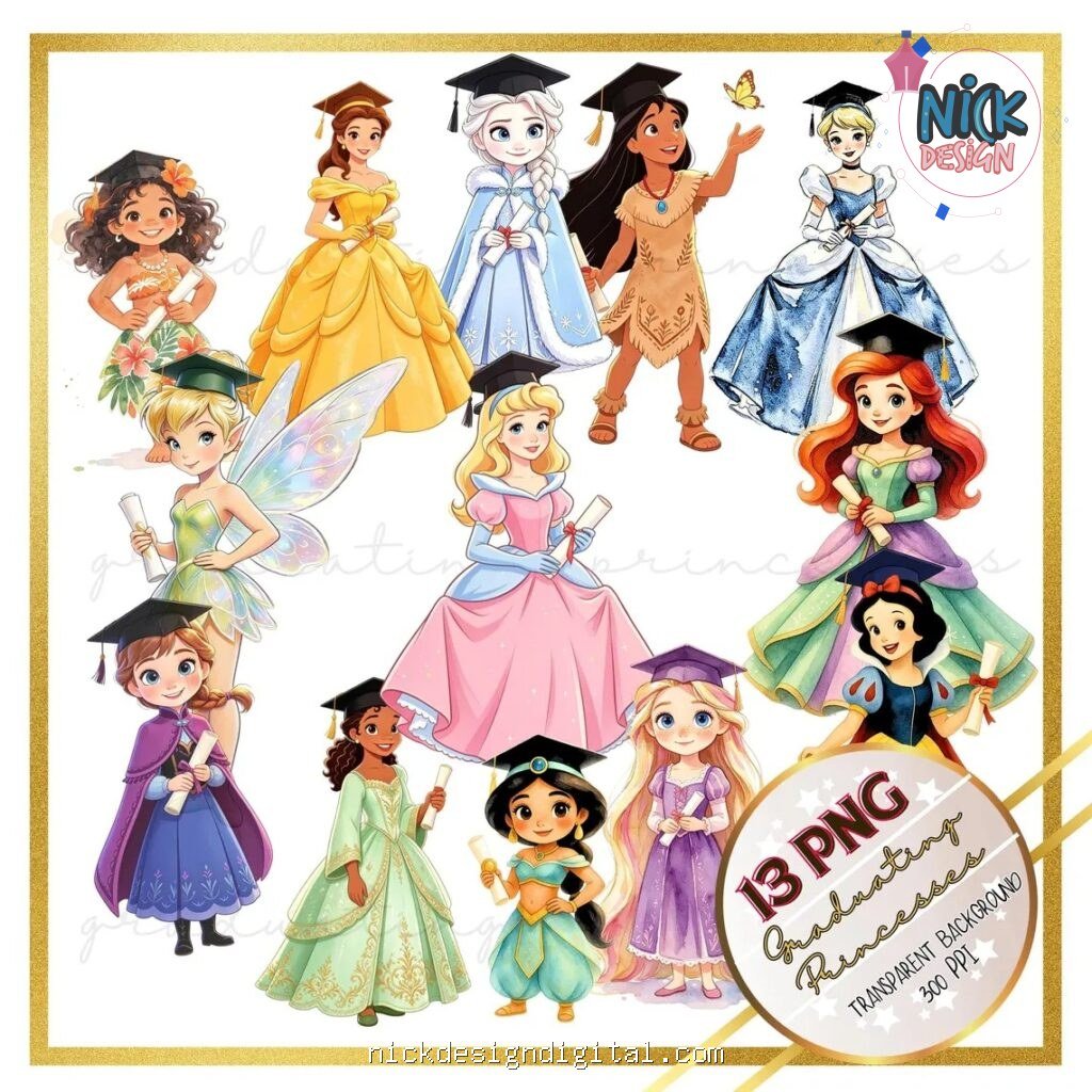 Princesas Disney Formatura - Kit Digital - Imagem 3