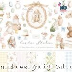 Conjunto de Clipart de Páscoa em Aquarela