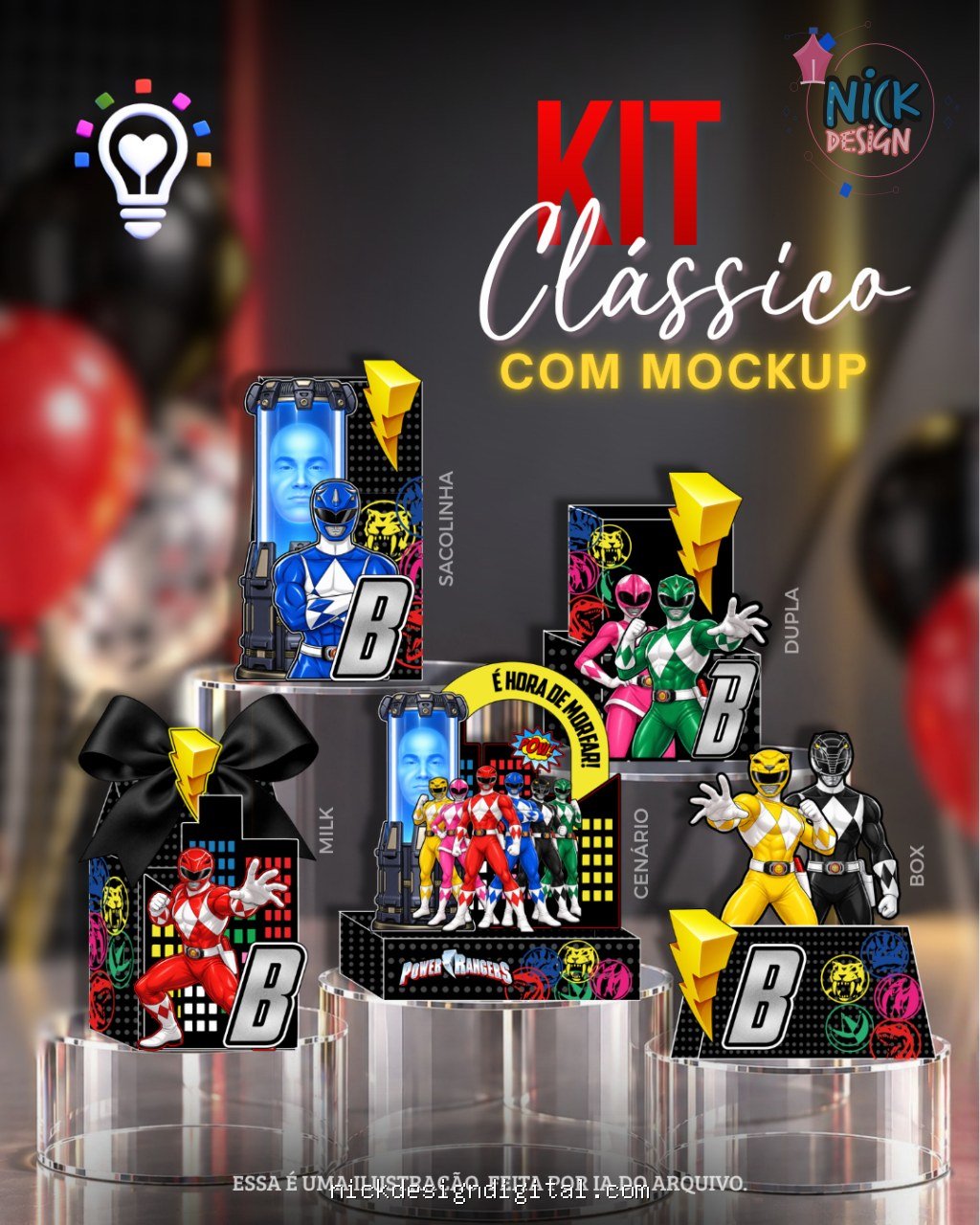Power Rangers - Kit Festa Pronta - Imagem 1