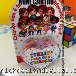 Kit mini cartão dia das crianças