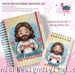 Devocional Infantil A5+Bloquinho A6 N2 (Jana Bicalho)
