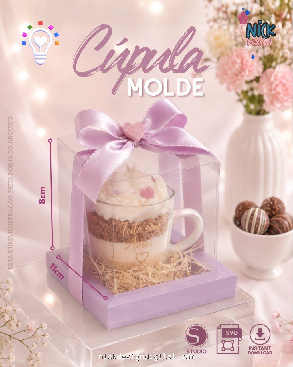 Molde Caixa Cúpula - Imagem 1