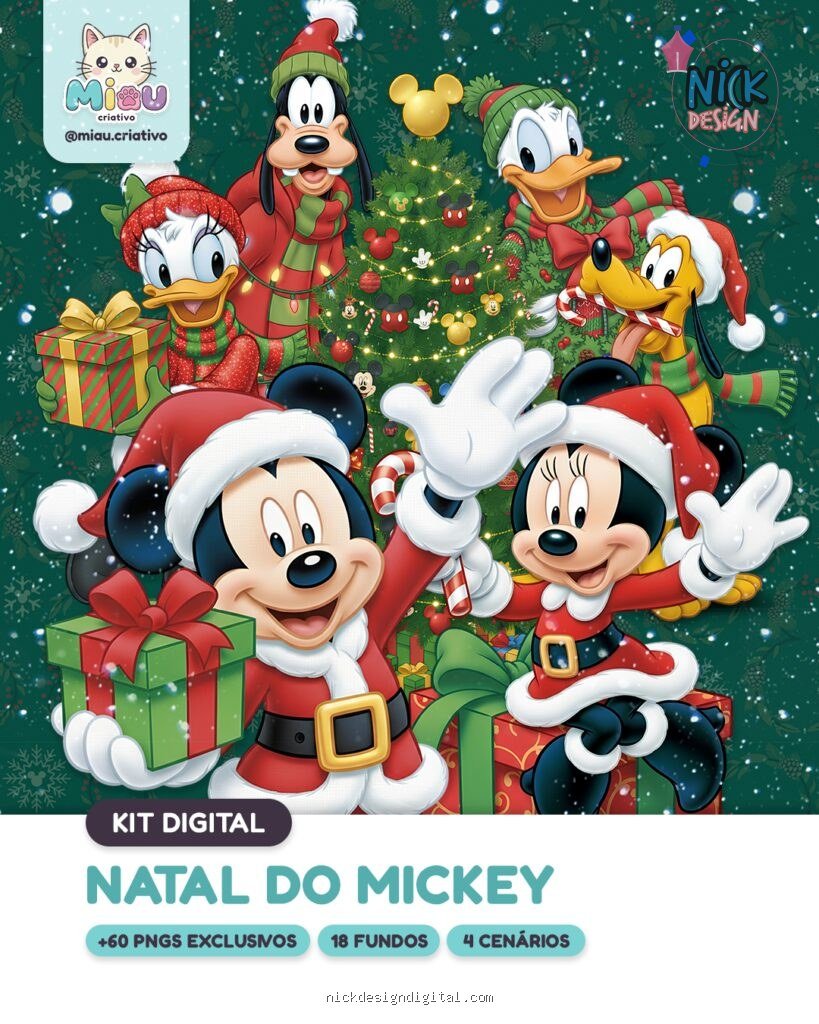 Natal do Mickey - Kit Digital