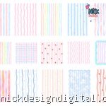 Pastel Stripes Png - Kit Digital