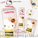Kit Hello Kitty 1 - Encadernação (Crys Arts)