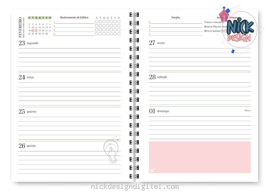Miolo Planner Spring 2027 (Trilha de Papel) - Imagem 10
