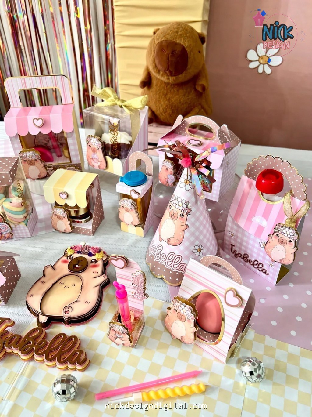 Kit de Reembalagem de Doces Capivara - Imagem 4