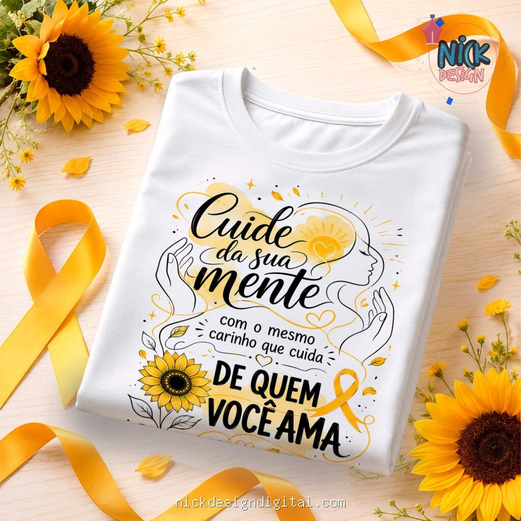 Setembro Amarelo - Artes Camisetas - Imagem 13