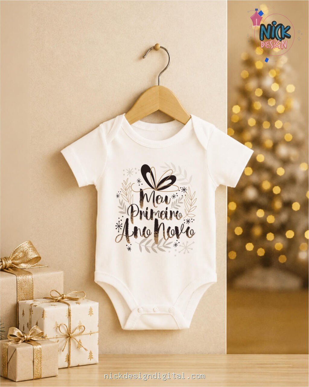 Ano Novo 2027 V5 - Artes Body Infantil - Imagem 1