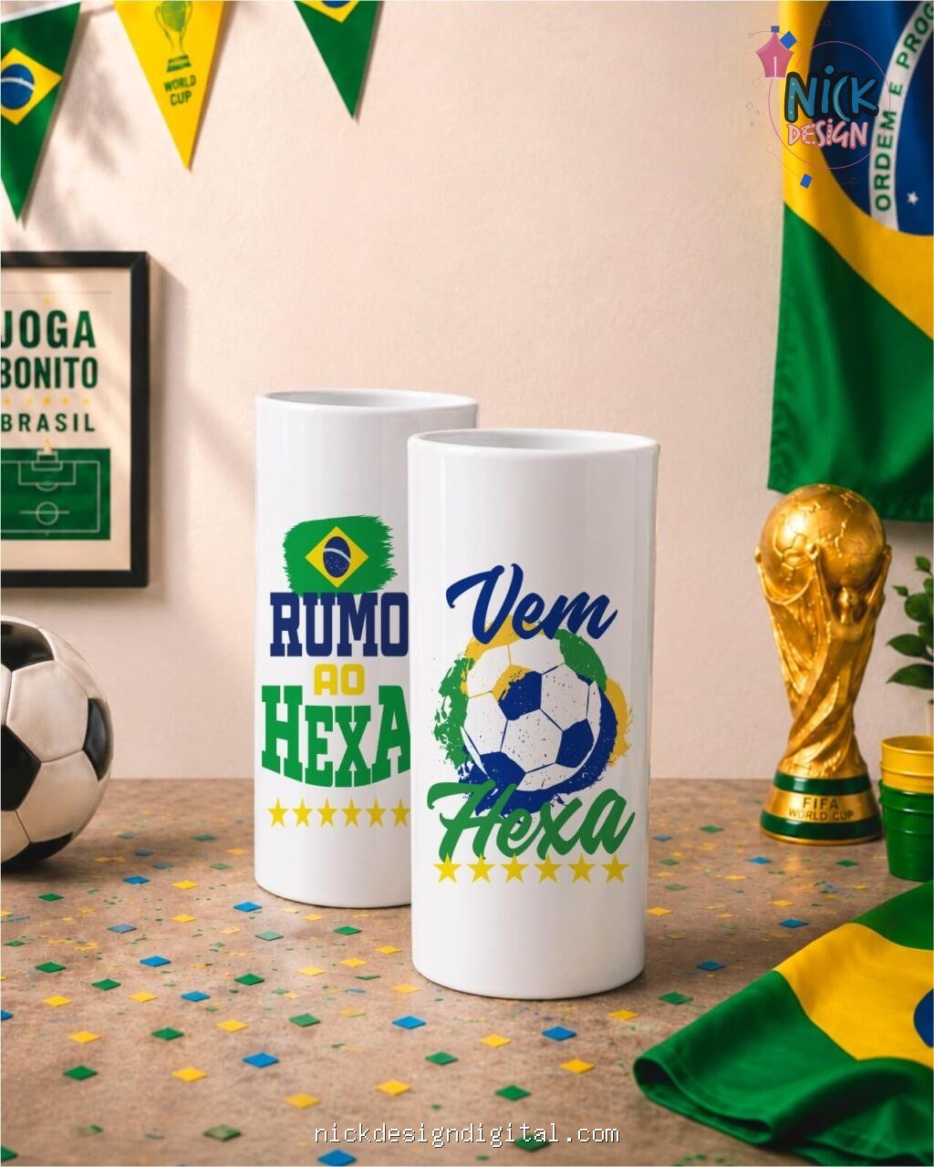 FREEBIE - 6 Artes Copa do Mundo Brasil 2026 - Imagem 2