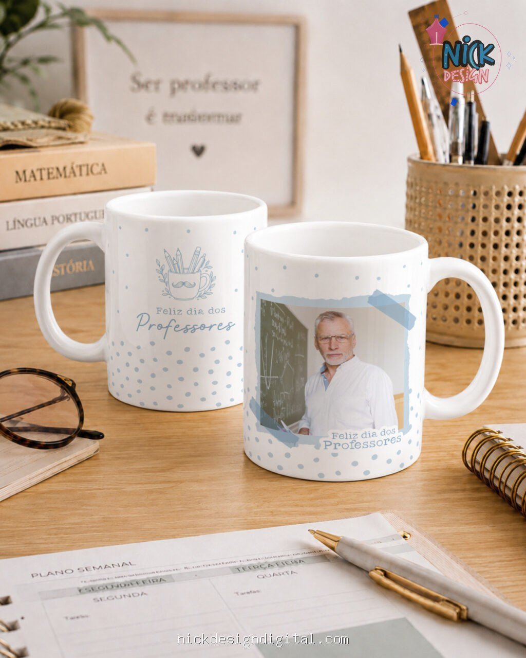 Kit Caneca Professores V7 COM FOTO - Imagem 3