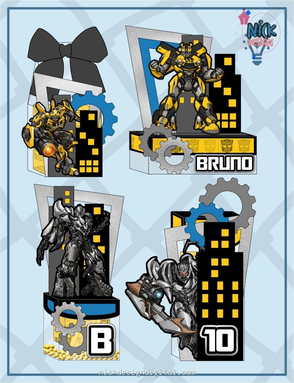 Transformers - Kit Festa Pronta - Imagem 1