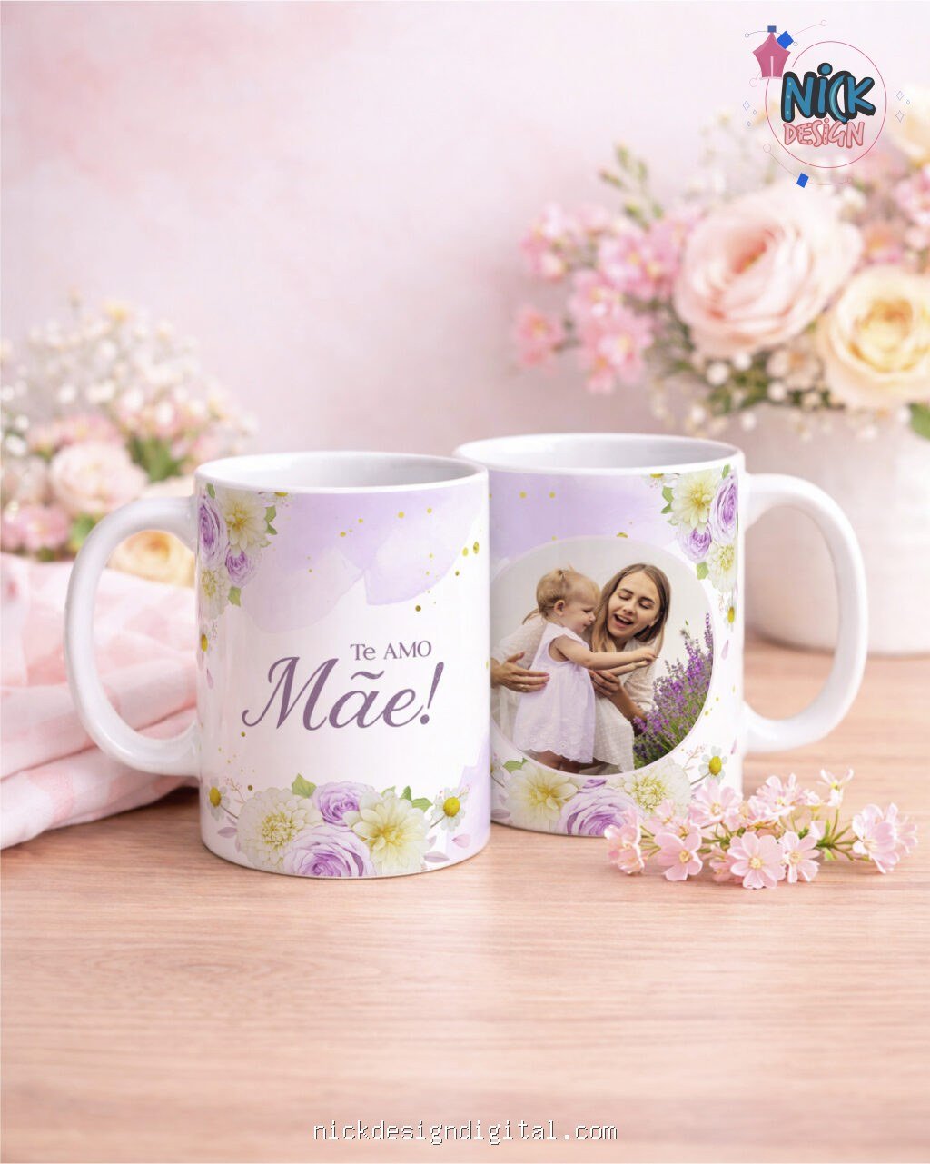 Dia das Mães V7 COM FOTO - Artes Canecas - Imagem 11