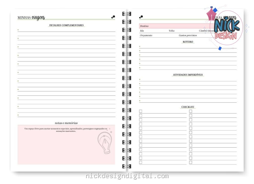 Miolo Planner Spring Permanente (Trilha de Papel) - Imagem 17