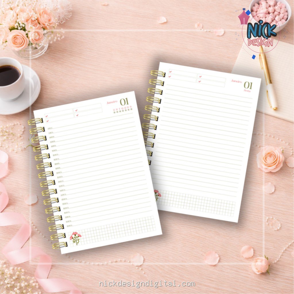 Combo Agendas 2027 – Laços e Flores - Imagem 7