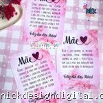 Cartão Frase para Presente - Dia das Mães