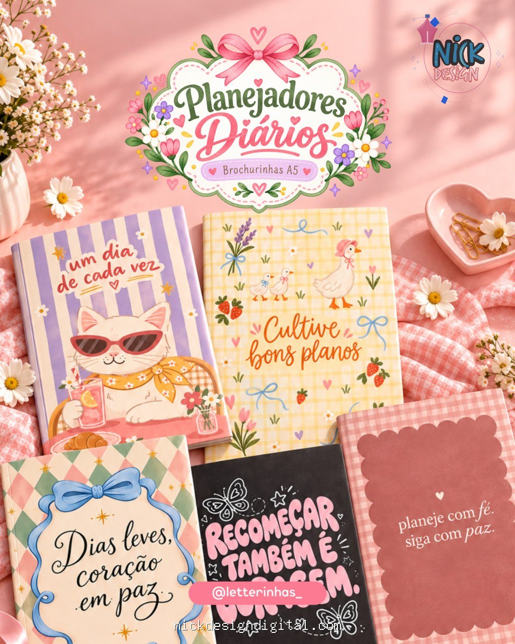 Coleção Planejadores Diários Fofos (Letterinhas) - Imagem 5
