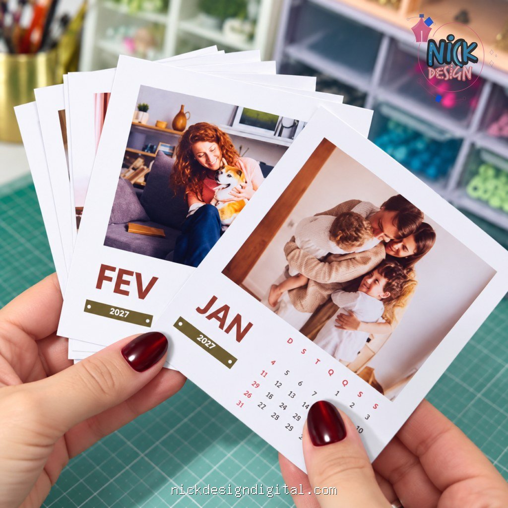 Calendários Polaroid Magnéticos 2027 (Letterinhas) - Imagem 2
