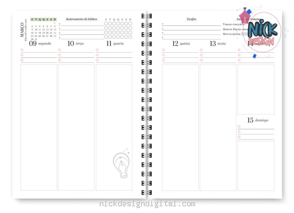 Miolo Planner Spring 2027 (Trilha de Papel) - Imagem 12
