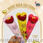 Buquê Rosa Solitária - Dia das Mães