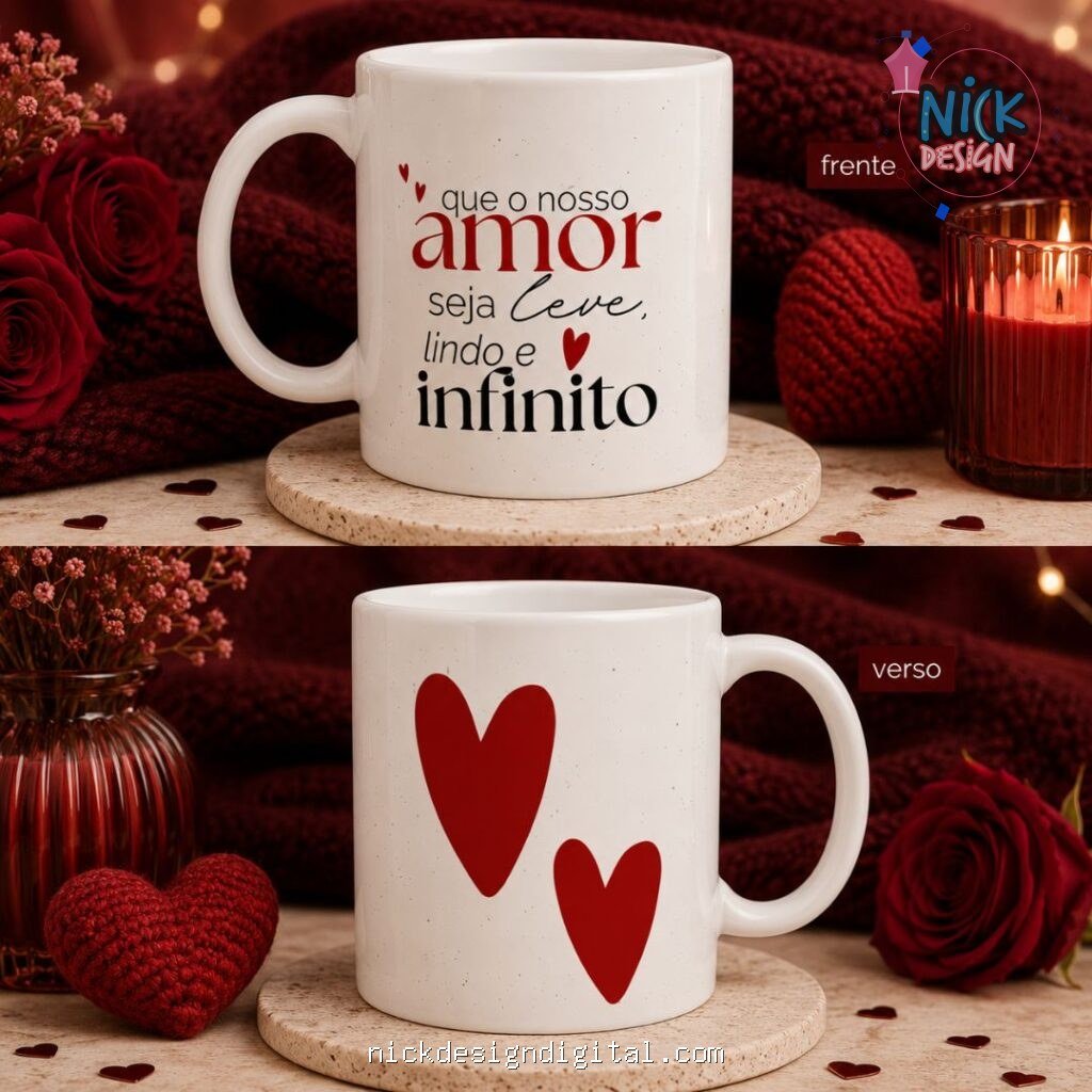 Pack Namorados - Artes Caneca no Canva - Imagem 8