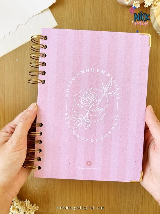 Caderno "Nosso Amor" A5 (Duo Arquivos) - Imagem 1