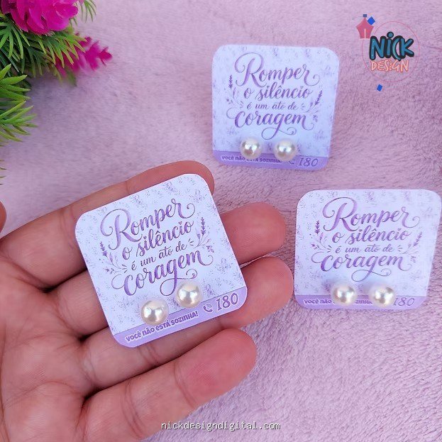 Card Brinco - Agosto Lilás - Imagem 1