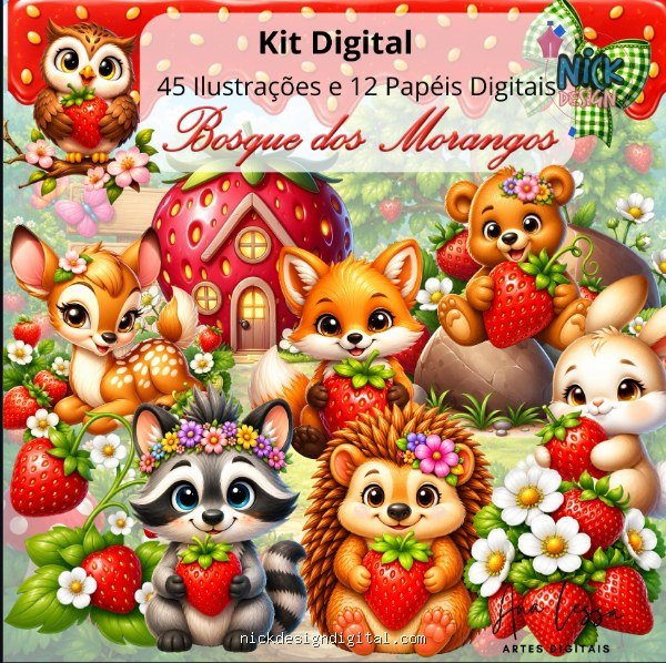 Bosque dos Morangos - Kit Digital - Imagem 1