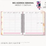 Miolo Big Agenda Visão Semanal 2026 (Moldes da Lê)