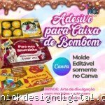 Molde Adesivo para Caixa de Bombom