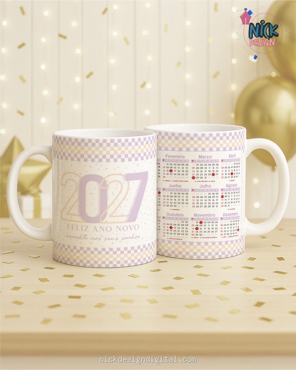Ano Novo - Calendário 2027 (Artes Canecas) - Imagem 14