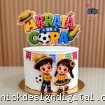 Arraiá da Copa - Topo de Bolo
