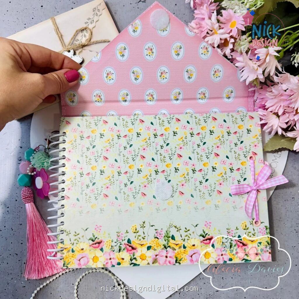 Arte caderno envelope Cartas para Deus - Doce Primavera - Imagem 4