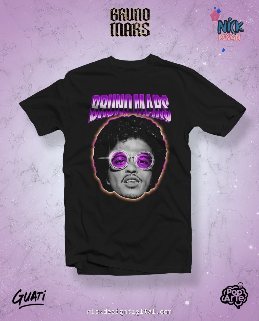 Bruno Mars - Artes para Camisetas - Imagem 2