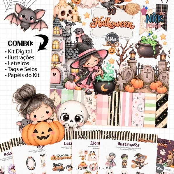 Halloween 2026 – Combo Ilustrações (Tita)