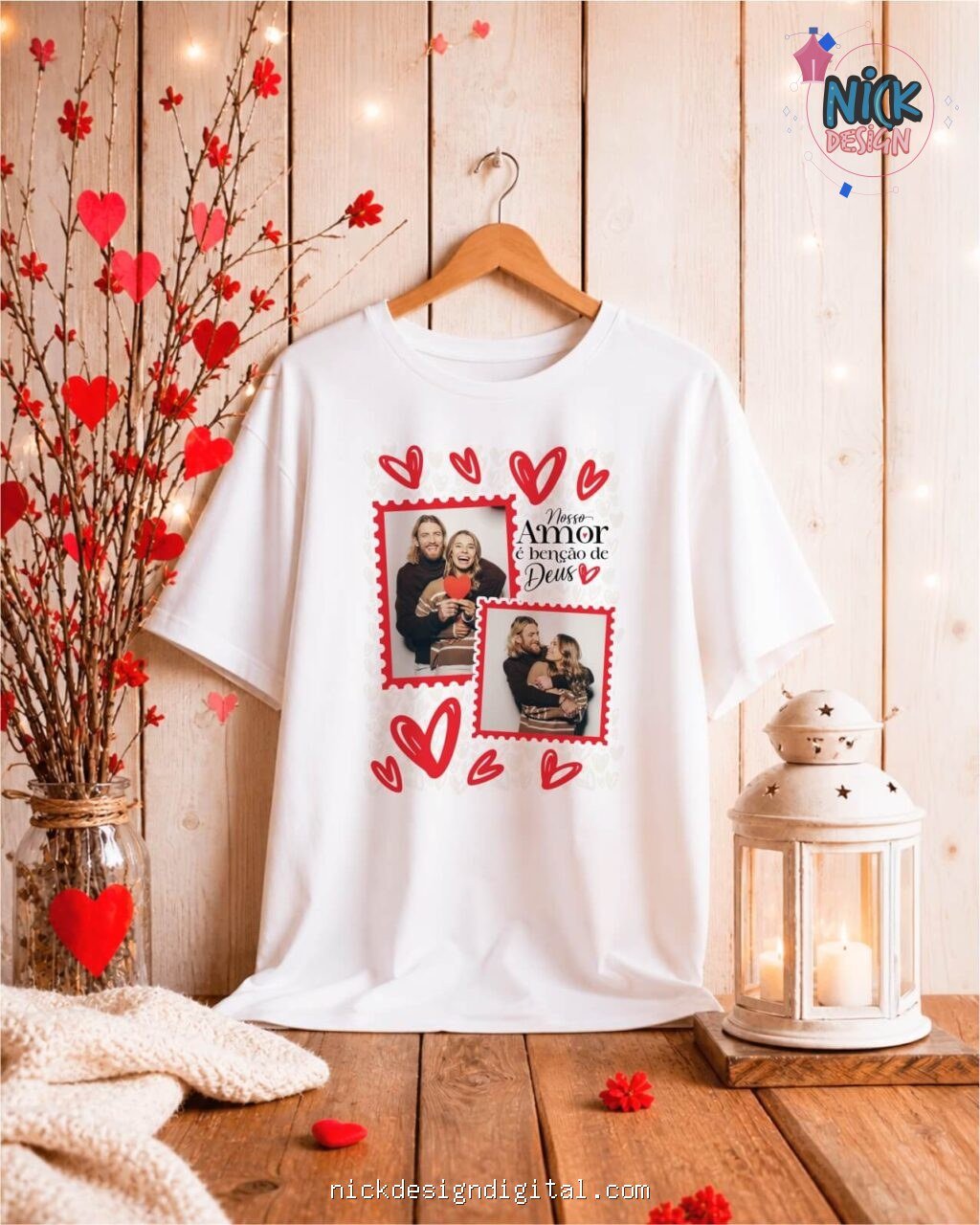 Namorados V7 COM FOTO - Artes para Camisas - Imagem 1