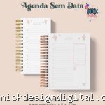 Agenda Sem Data Coleção Laços & Rosas Wire-o (Perfeito Miolo)