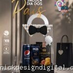 Sacola Acetato Preta - Dia dos Pais
