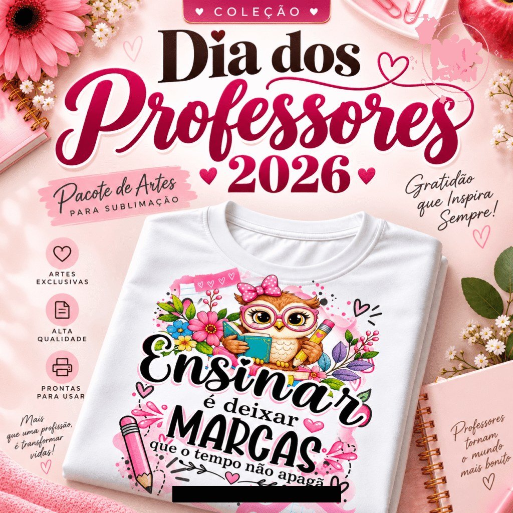 Dia dos Professores 2026 - Artes Camisas - Imagem 22