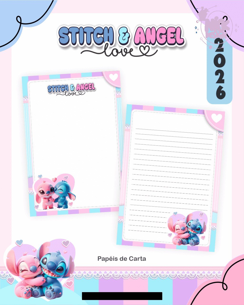 BOX Stitch e Angel - Escolar 2026 (Pamella) - Imagem 5