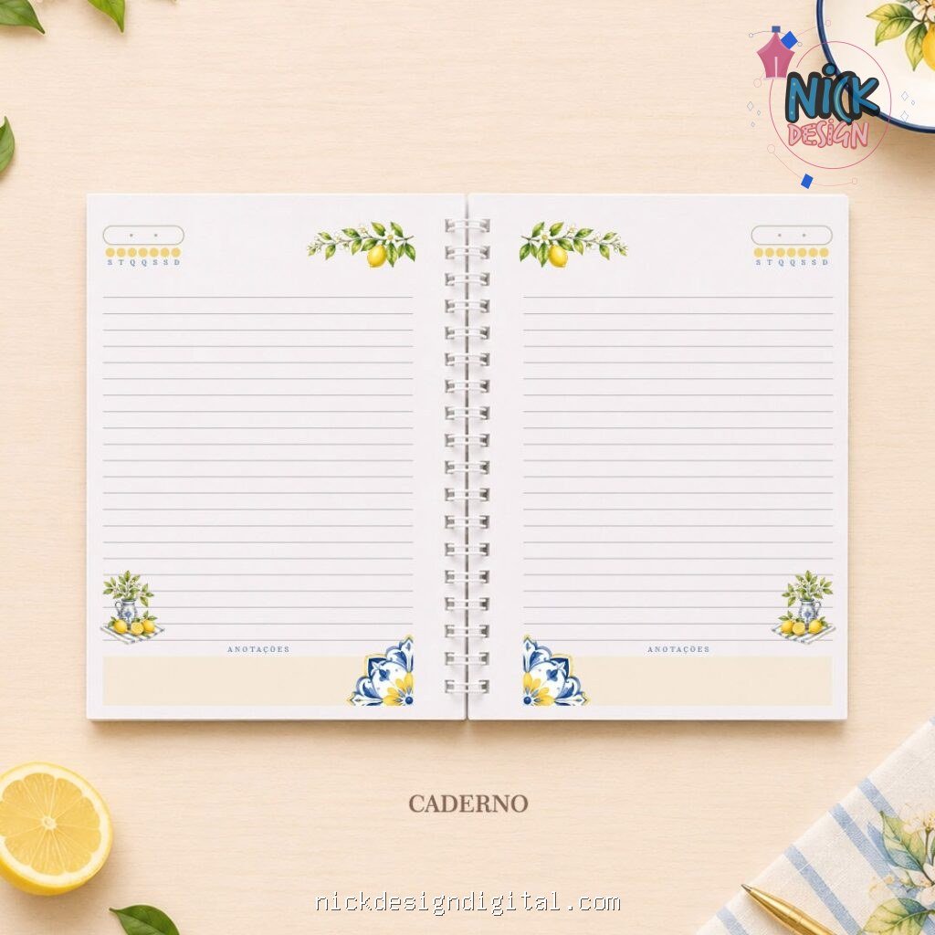 Coleção Cápsula – Limão Siciliano Agendas Caderno Bloquinho - Imagem 2