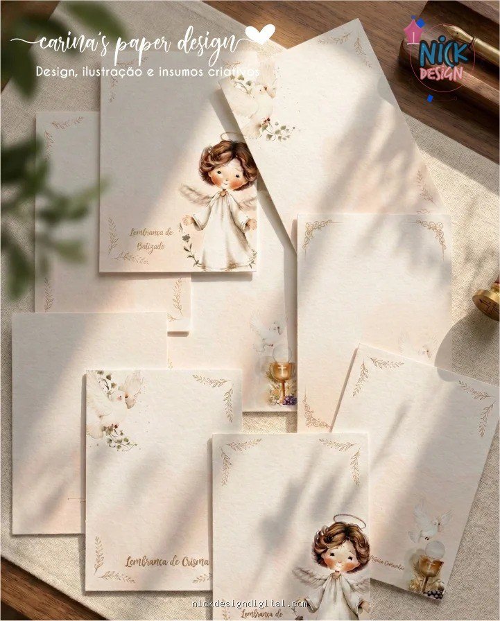 9 Cards para Chaveiro Sacramentos - Imagem 1