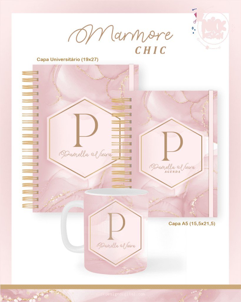 Marmore Chic - Escolar Teen Adulto (Pamella)