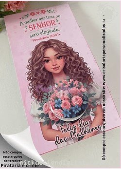 Kit 3 Cards hidrante dia das mulheres