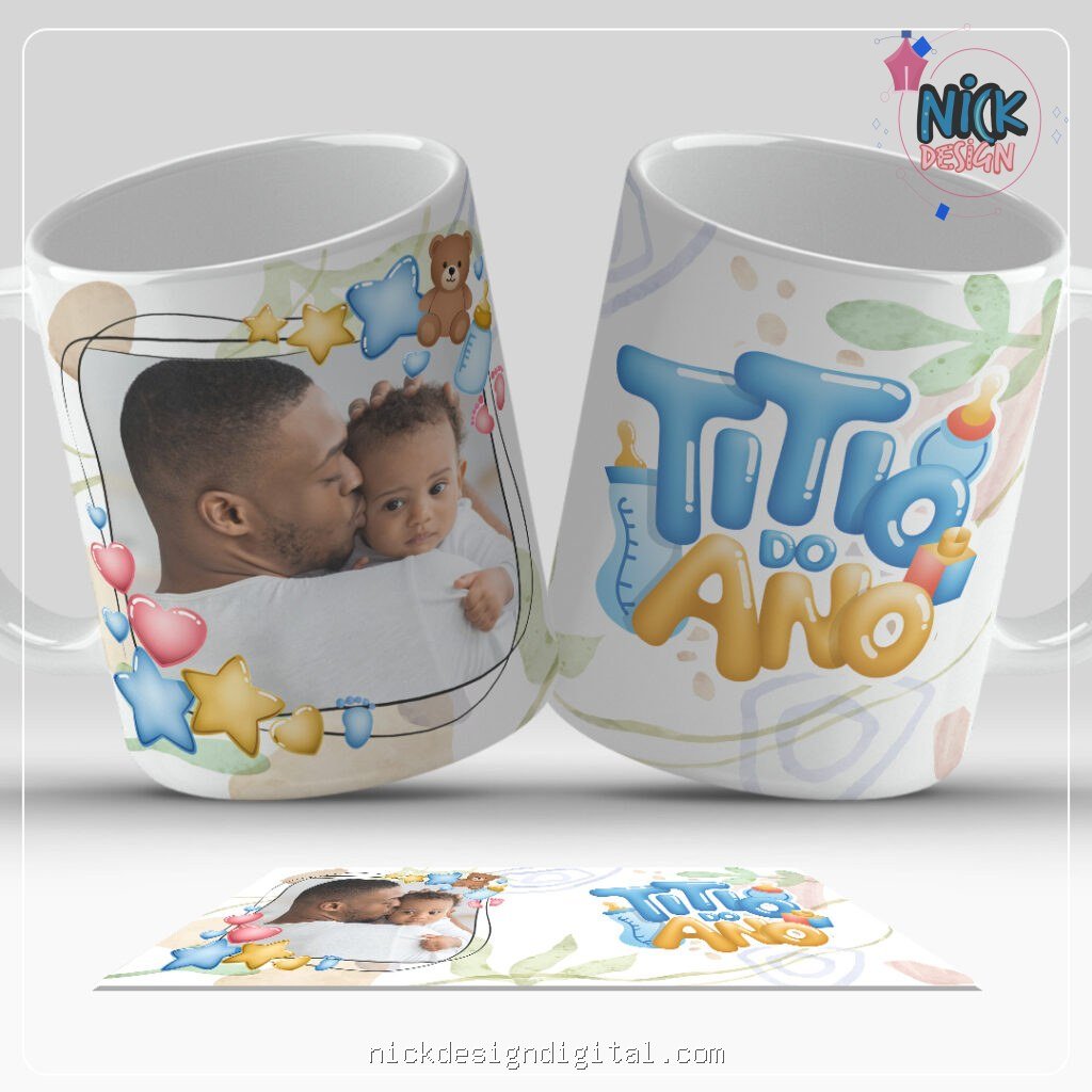 Coleção Tem Bebê Chegando - Artes para Caneca C/S Foto - Imagem 6