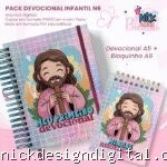 Devocional Infantil A5+Bloquinho A6 N6 (Jana Bicalho)